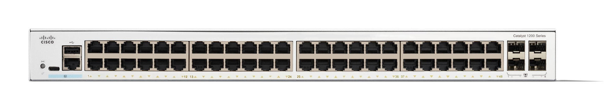 Cisco Catalyst C1200-48T-4G-RF – Verwalteter L2/L3 Switch – 48× 1G, 4× SFP, 19", 1U