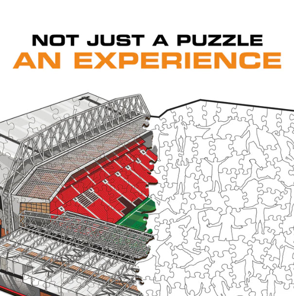 Iconic Puzzles Puzzle Liverpool FC – Anfield – 270 Teile – 30 × 42 cm – ab 10 J. – Holz, mehrfarbig, FSC