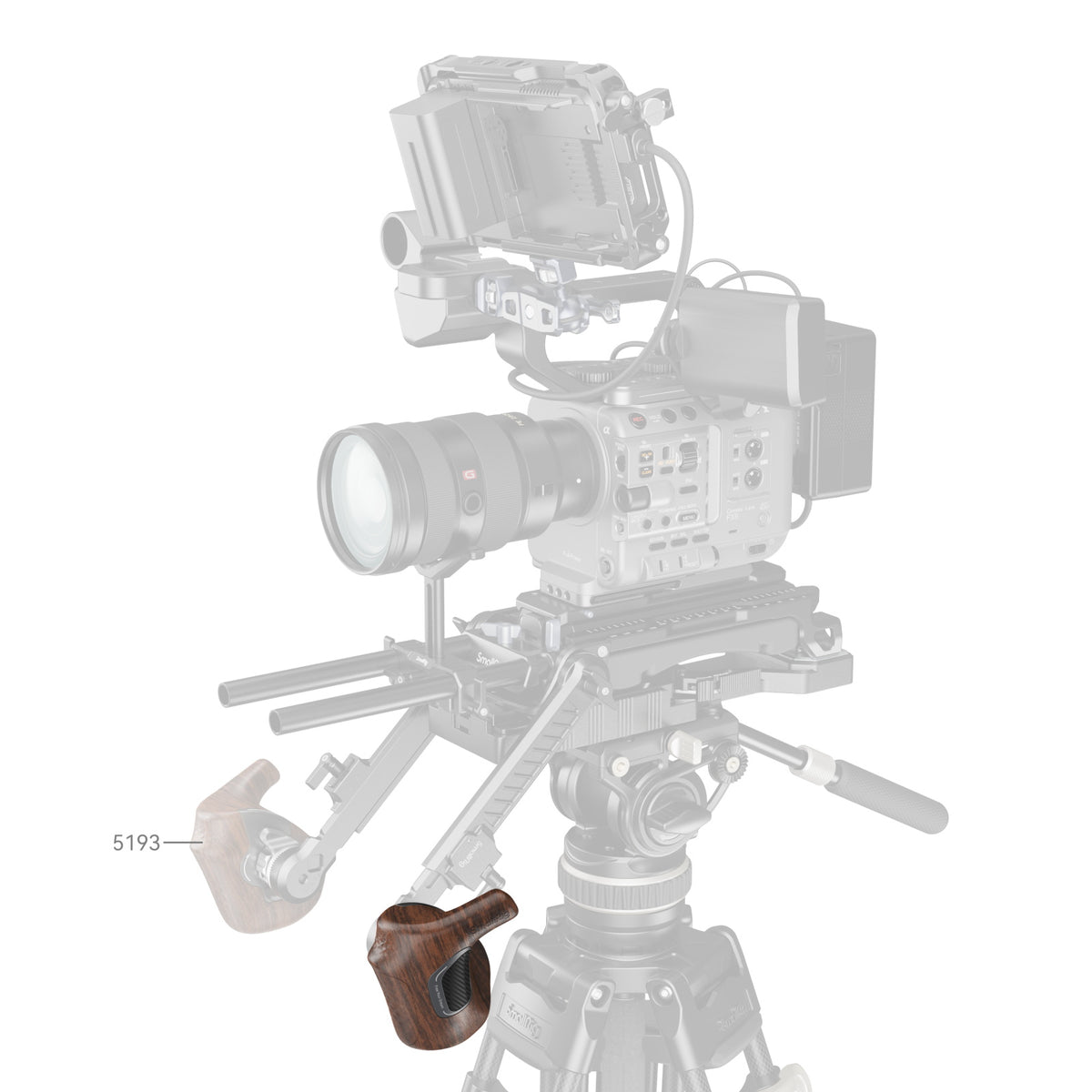 SmallRig ImageGrip 5162 Handgriff für Digitalkamera – Universal – Holz/Aluminium, Braun