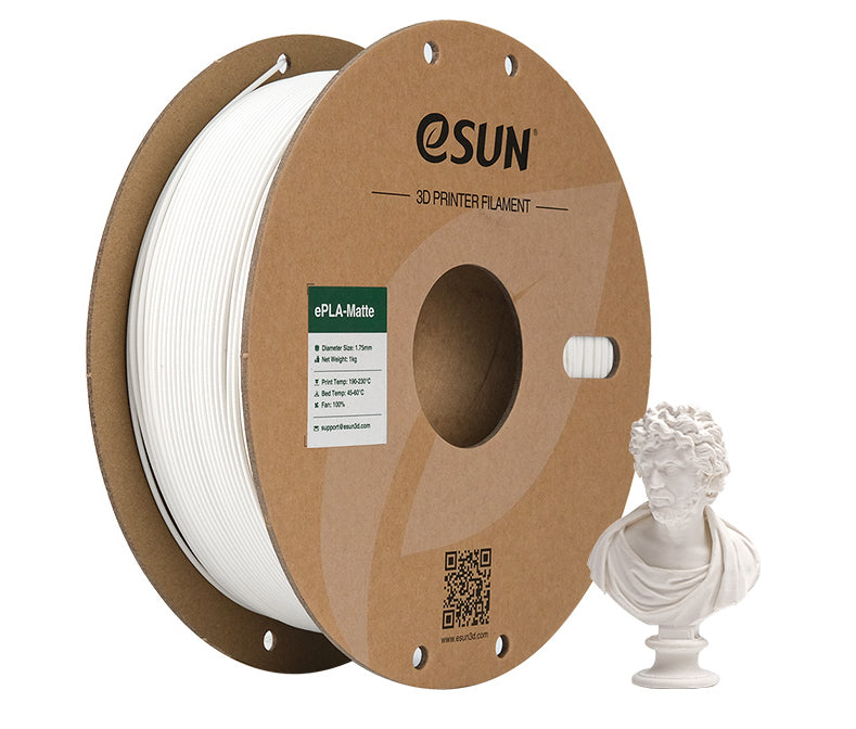 eSUN 3D-Drucker-Filament PLA 1,75 mm Milchweiss, 1 kg – für Bambu Lab P1P/X1, Voron 2.4, Raise3D u. a.