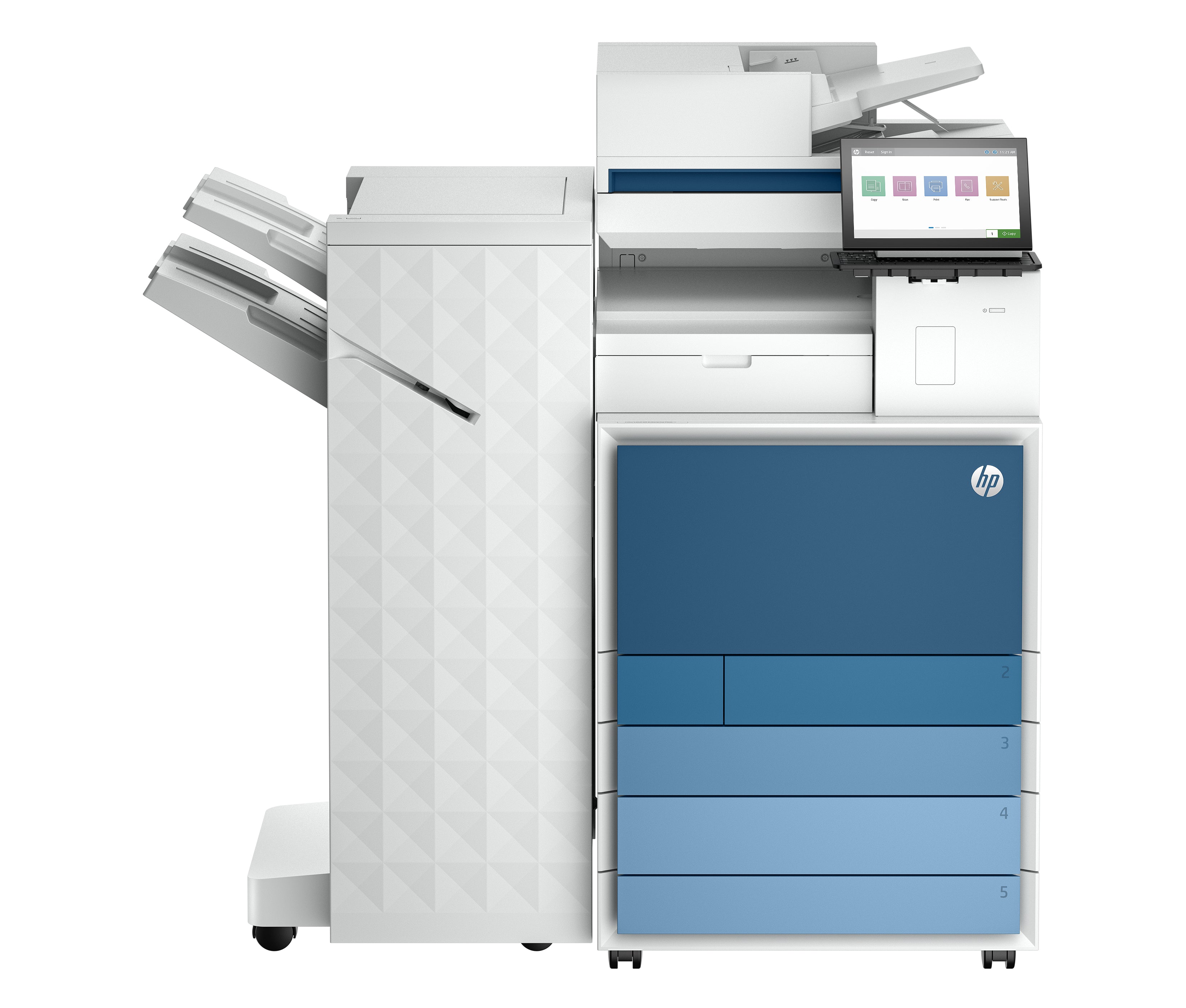 HP ColorLaserJet ENT FLW MFP8801z+ – Farbiger Laser-MFP A4, 4-in-1 – USB/LAN/WLAN – ADF – 60 S./Min. S/W