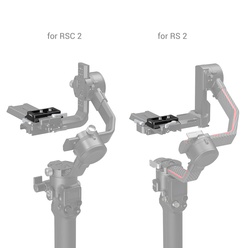 SmallRig 3154 Arca-Type Schnellwechselplatte – 1/4-20" Gewinde – für DJI RS 2, RSC 2, RS 3 usw.