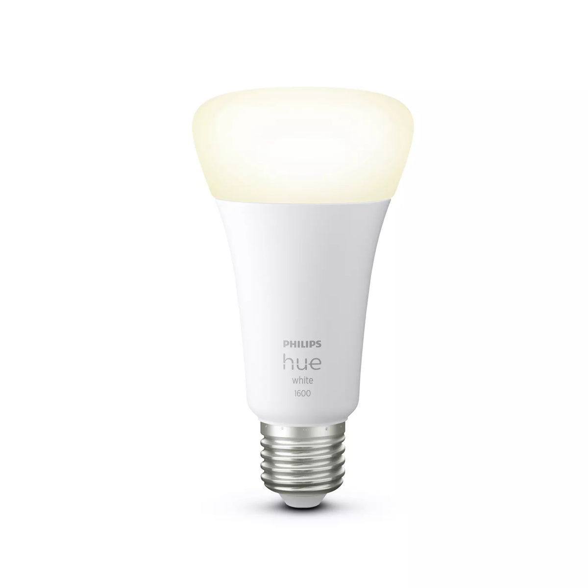 Philips Hue Smart-Leuchtmittel E27 – Warmweiss 2700 K, 1600 lm, 15,5 W, Bluetooth