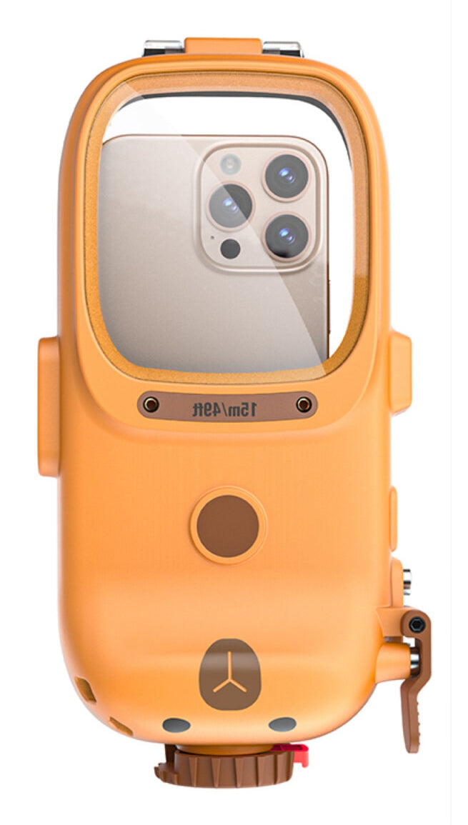 4smarts Wasserdichte Smartphone-Tasche – für Smartphones – Orange – Kunststoff – wasserdicht (15 ATM)