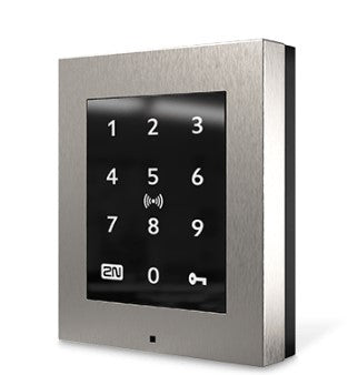 2N Access Unit 2.0 Touch – 108×45×131 mm, schwarz, IP54