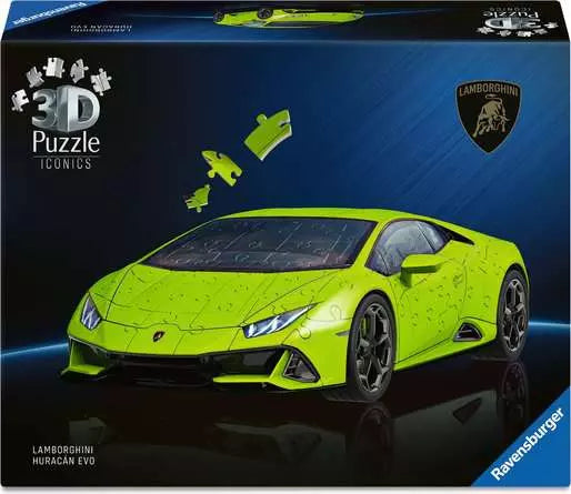 Ravensburger Iconics Lamborghini Huracán EVO-Grün – Knobelbox, ab 8 Jahren, mehrsprachig