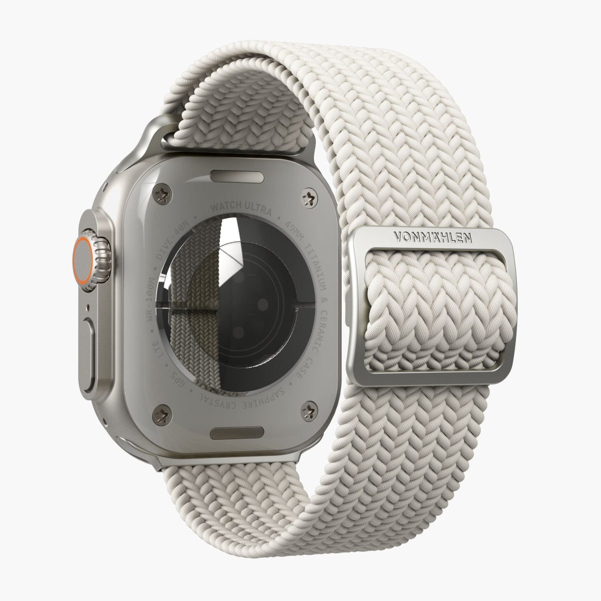 Vonmählen Woven Loop – Armband – für Apple Watch (diverse Grössen), Creme, Nylon