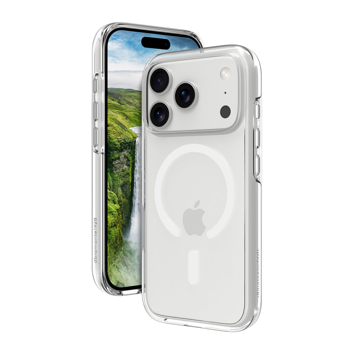 dbramante1928 Iceland Ultra D3O Backcover – für Apple iPhone 18 Pro/17 Pro, Transparent, bis 5 m Sturzsicherung