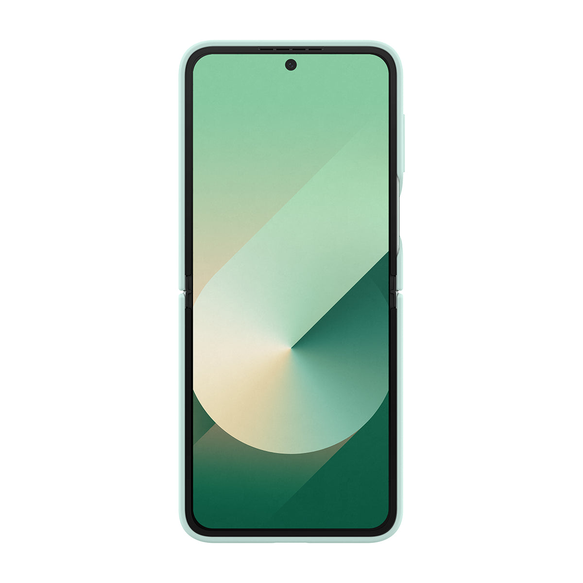 Samsung Backcover – für Samsung Galaxy Z Flip6, Silikon, Mint, mit Ring