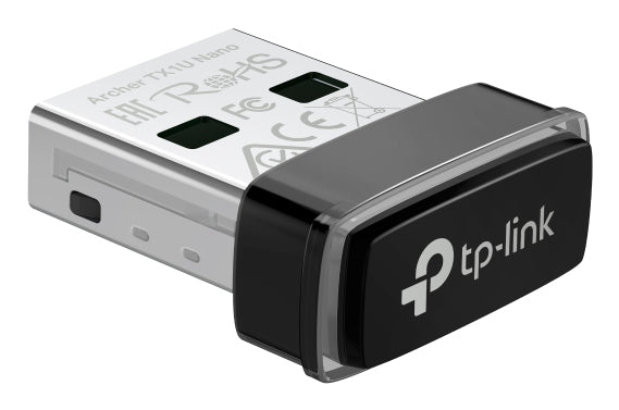 TP-Link ARCHER TX1U NANO – WLAN-Adapter – Wi-Fi 6 (2,4 GHz), 287 Mbit/s, USB 2.0, Schwarz