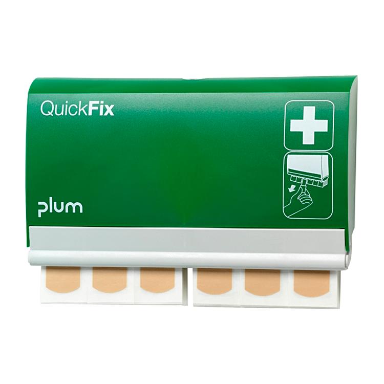 Plum Pflasterspender QuickFix Water Resistant – 72 × 25 mm, inkl. 90 Pflaster, wasserabweisend, beige