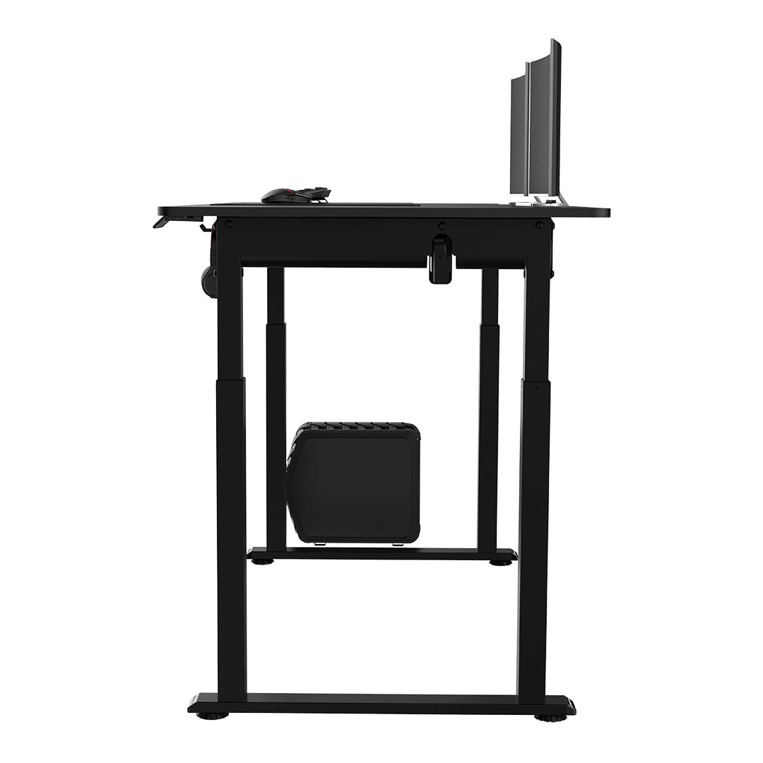Ultradesk Uplift Gaming-Tisch – 160 × 75 cm, höhenverstellbar, schwarz, Stahl