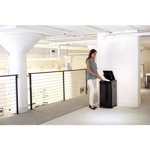 Fellowes AutoMax 550C – Aktenvernichter mit Autofeed 550 Blatt, DIN P-4, Partikelschnitt 4 × 38 mm, 83 l