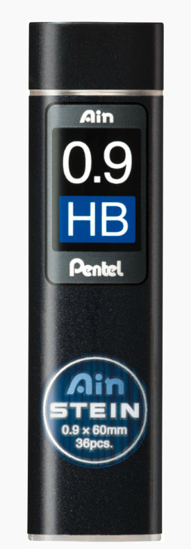Pentel AinStein Bleistiftminen – Graphit, 0,9 mm, HB, 36 Stk.