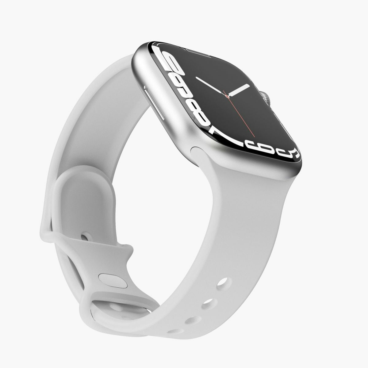 Vonmählen Classic Band Case 1 – Armband – für Apple Watch 38 mm, 40 mm, 41 mm, Hellgrau, Silikon
