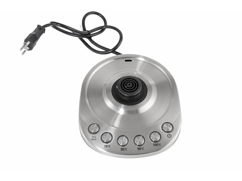 Furber. Furber – Wasserkocher 1,5 l, Warmhaltefunktion, 2200 W, Edelstahl, Silber
