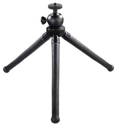 Hama FlexPro Mini-Stativ – Aluminium, 27 cm – für Smartphone 4,8–9,5 cm, GoPro, 1/4" Gewinde