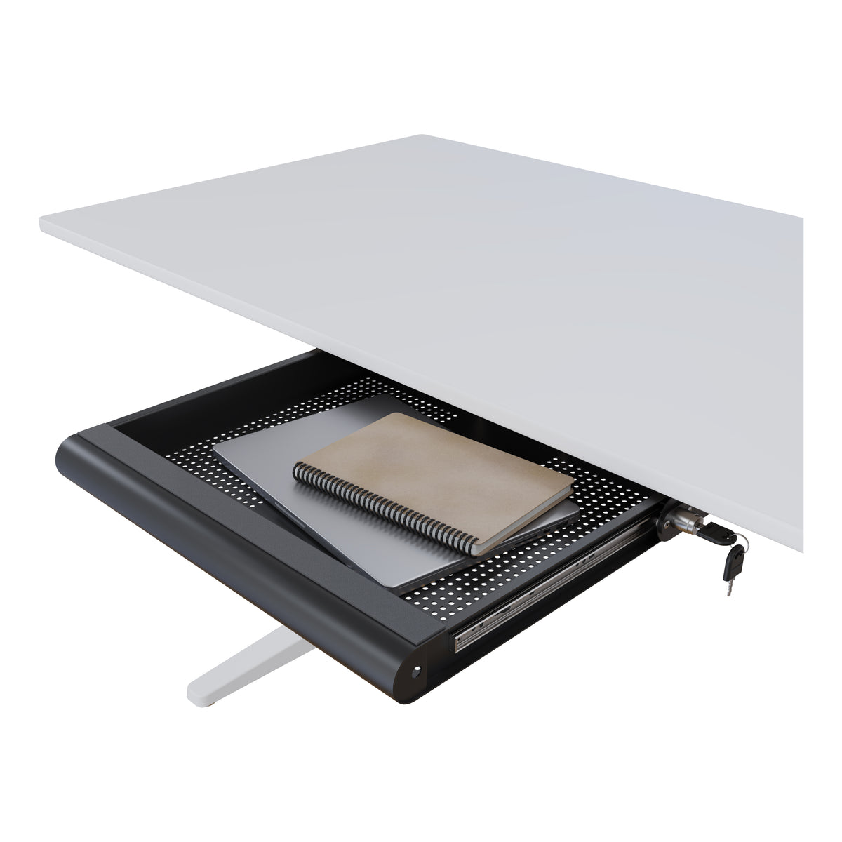 Dataflex Schublade – für Laptops, Tablets und Smartphones, schwarz