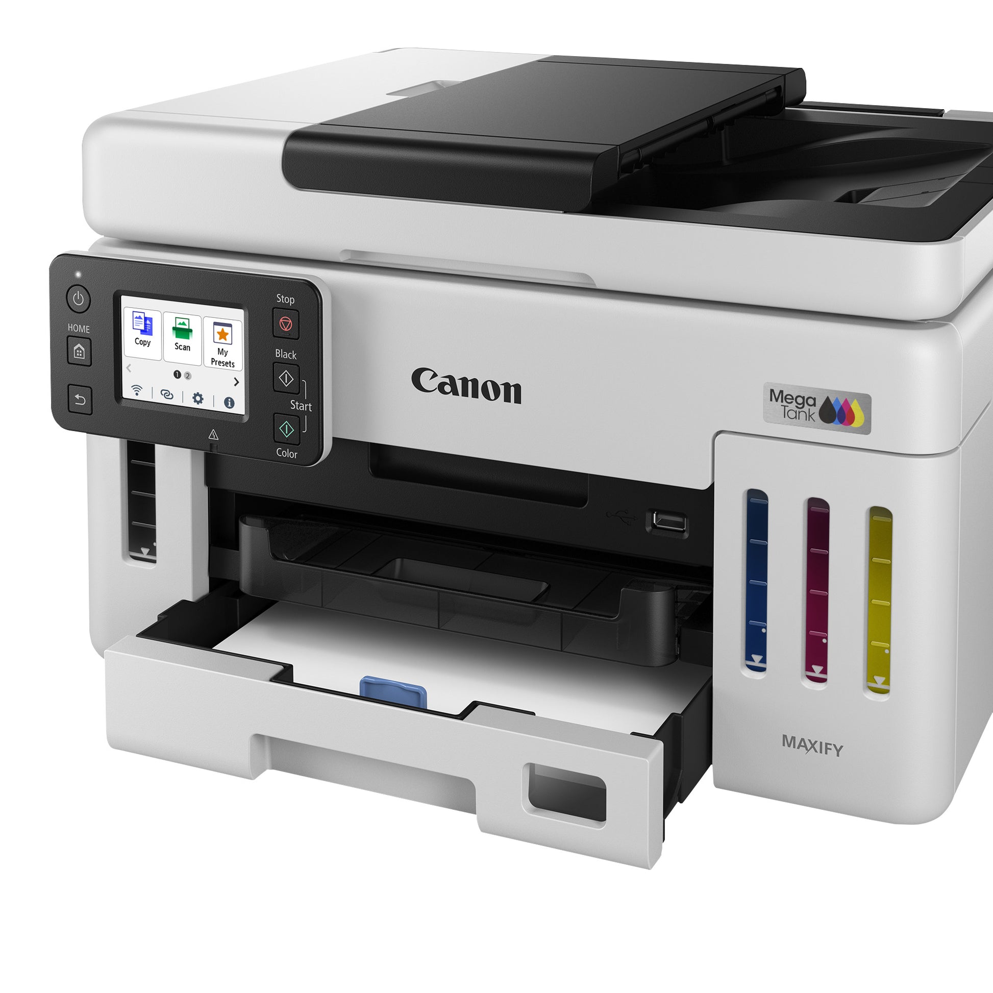 Canon MAXIFY GX6150 (6882C006) – Farbtintenstrahl-Multifunktionsdrucker, A4, 3-in-1, Duplex, ADF, WLAN/LAN