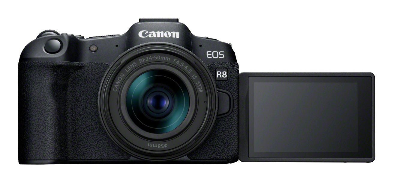 Canon EOS R8 Kit RF 24–50mm f/4,5–6,3 IS STM – Vollformat, 24,2 MP, 4K, schwarz