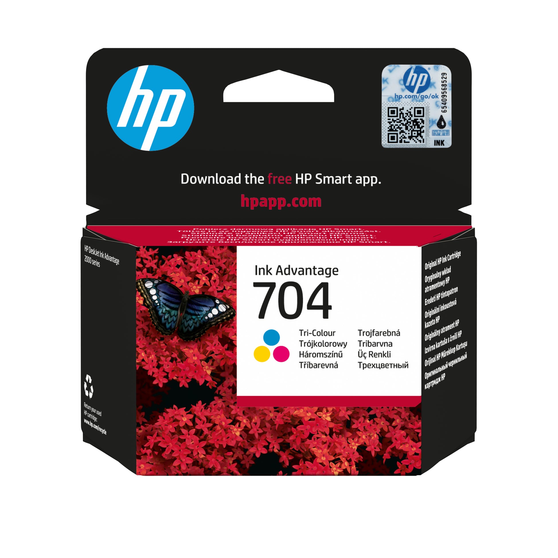 HP 704 Dreifarbig Tintenpatrone (Original) – 200 Seiten – für 704