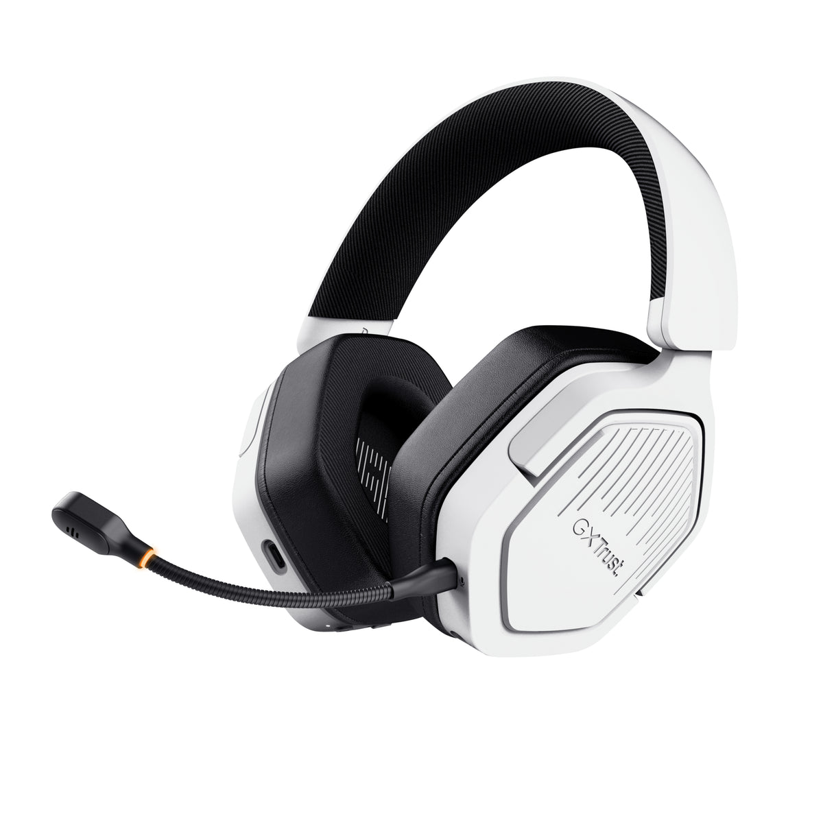 Trust GXT793W Carus Gaming-Headset – Over-Ear, Stereo, Kabel + BT, 3,5 mm Klinke, USB-C, Weiss