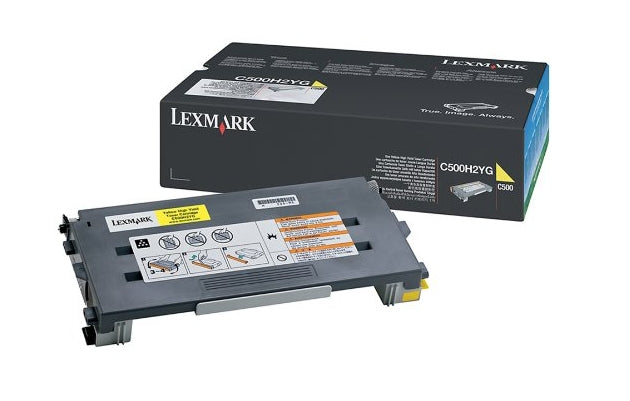 Lexmark Toner C500H2YG – Gelb, 3000 Seiten – für C500/X500/X502