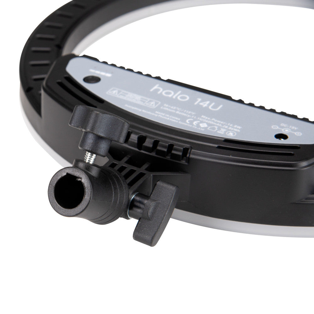 Nanlite Halo 14U Ringleuchte – 24 W, 2700–6500 K, CRI 95 – Akku
