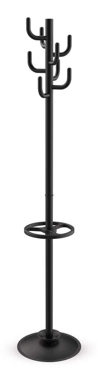MAULpolaris Garderobenständer – Metall – Schwarz – 1'770 mm – 8 Haken