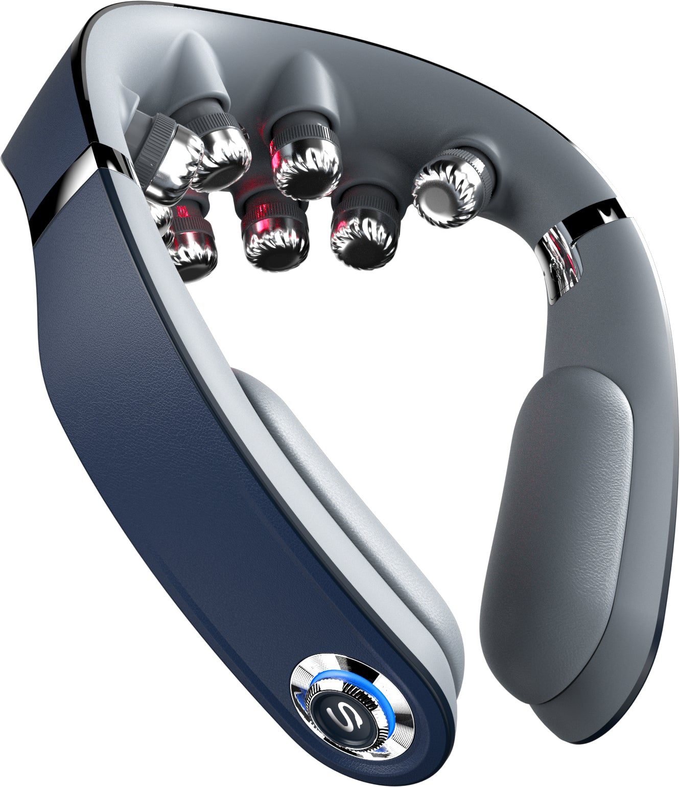 SKG Massagegerät G7 Pro-Fold – EMS, Knetmassage, mit Wärmefunktion – Akku – Blau