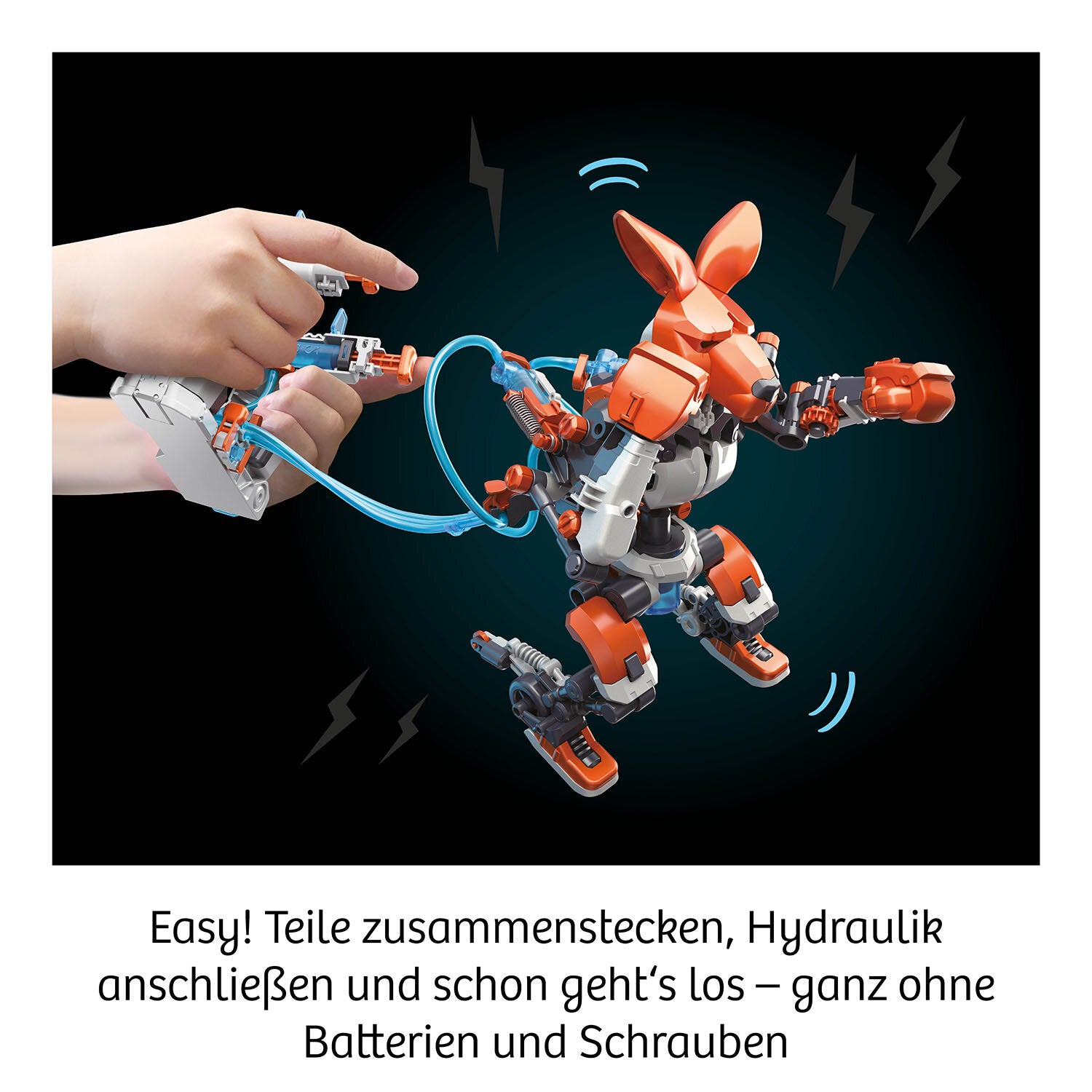 Kosmos Experimentier-Bausatz – Boxing Bots, Bausatz für 2 Roboter, Hydrauliksystem, ab 10 Jahren