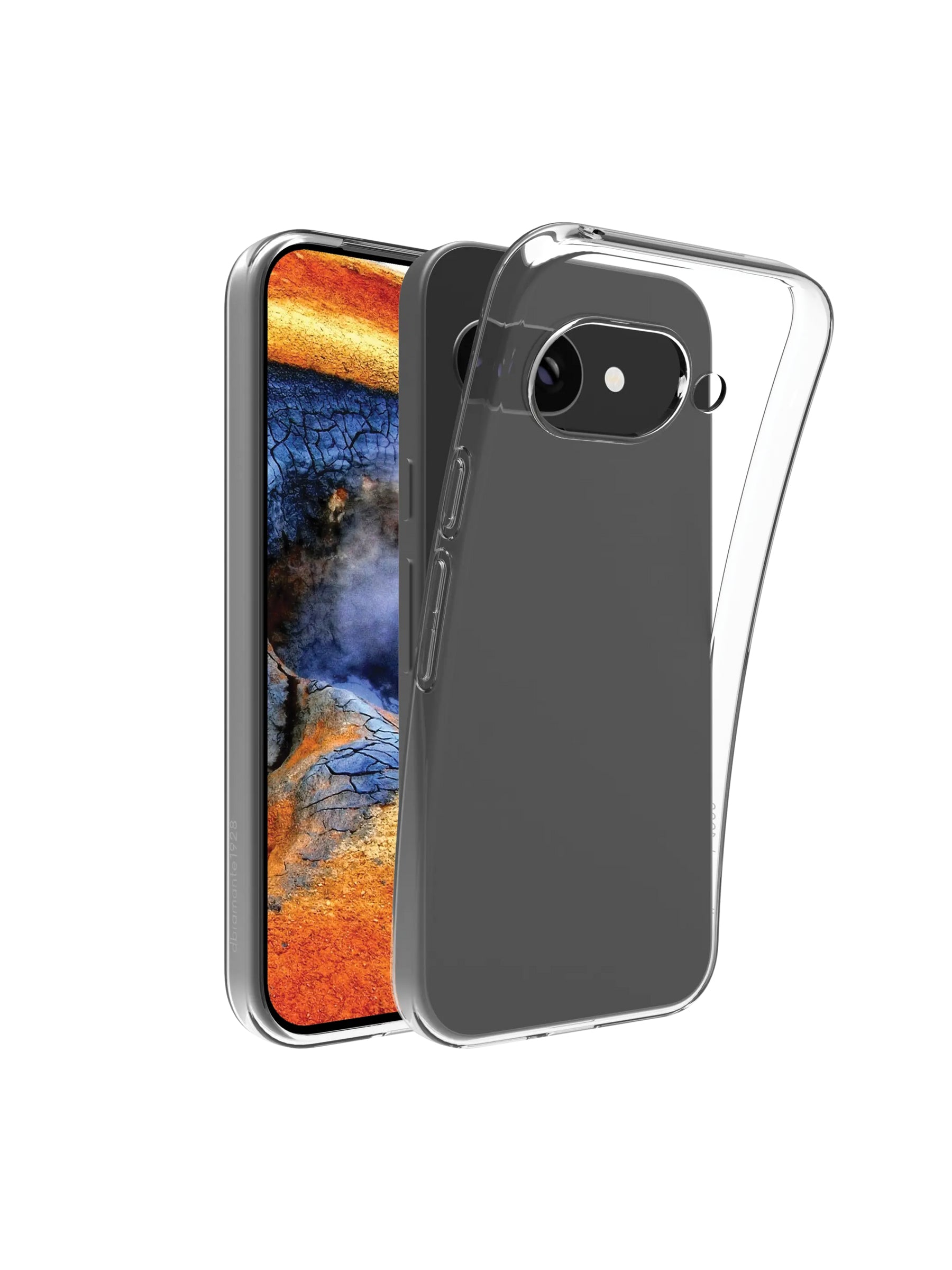 dbramante1928 Backcover – für Google Pixel 9a, Kunststoff, transparent, bis 1,2 m sturzsicher