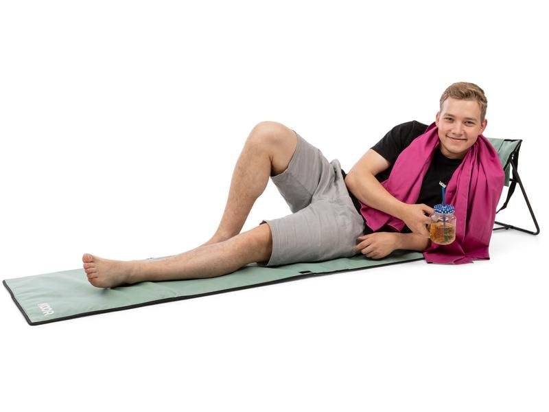 KOOR Strandmatte Calma – schnelltrocknend – 220 × 55 cm – Mint – PE-Schaumstoff, 600D Polyester Canvas