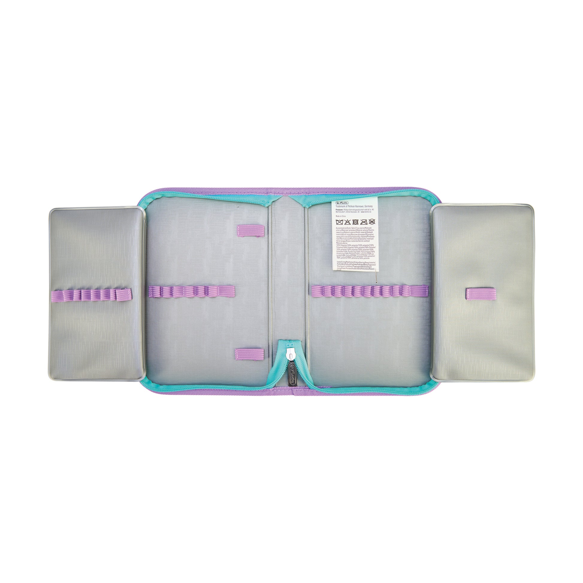 Herlitz UltraLight Plus – Schulrucksack-Set, Ocean Lights, 16 l, 28×36×21 cm