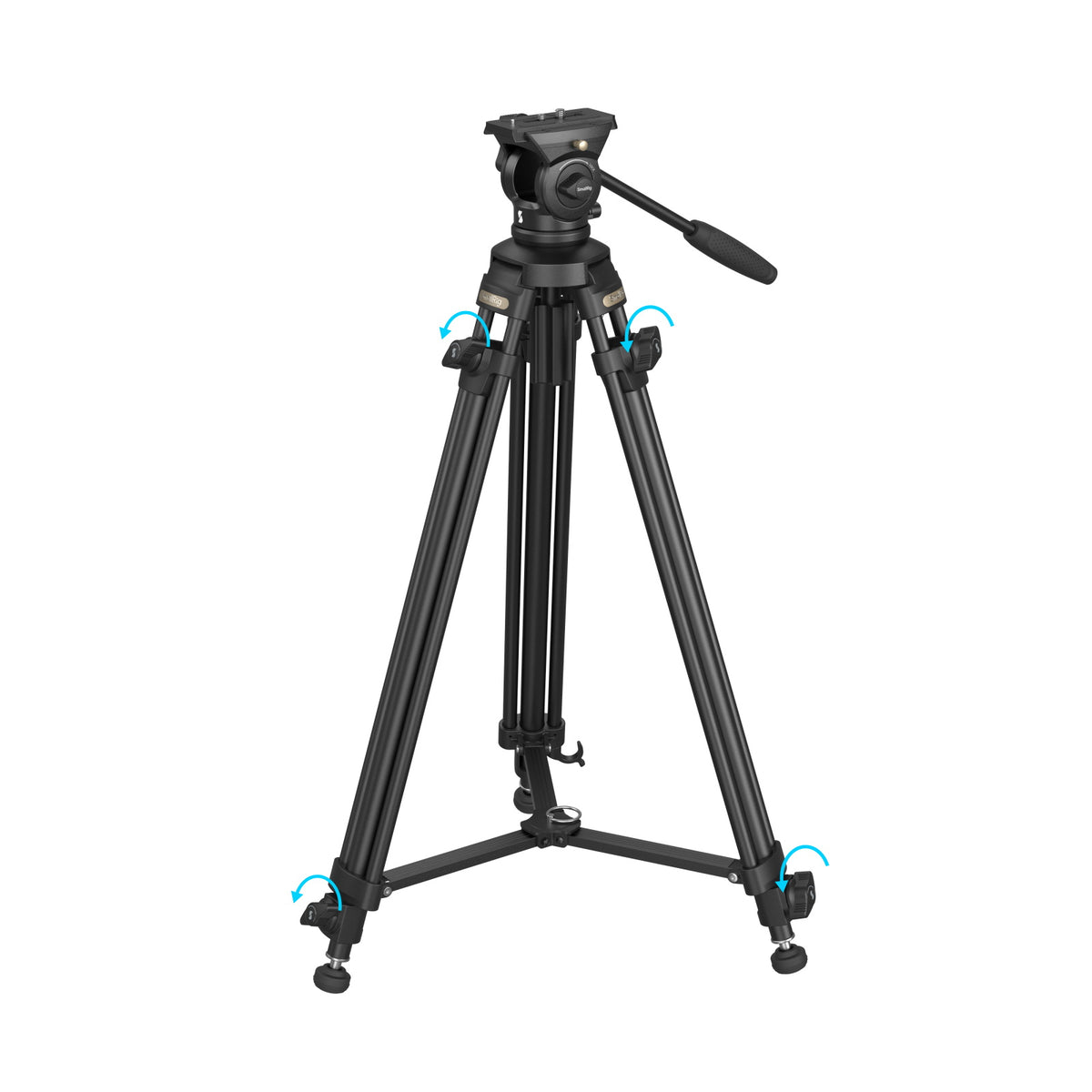 SmallRig 4684 AD-50 Lite Video-Stativ – bis 158 cm, Traglast 5 kg – Schwarz