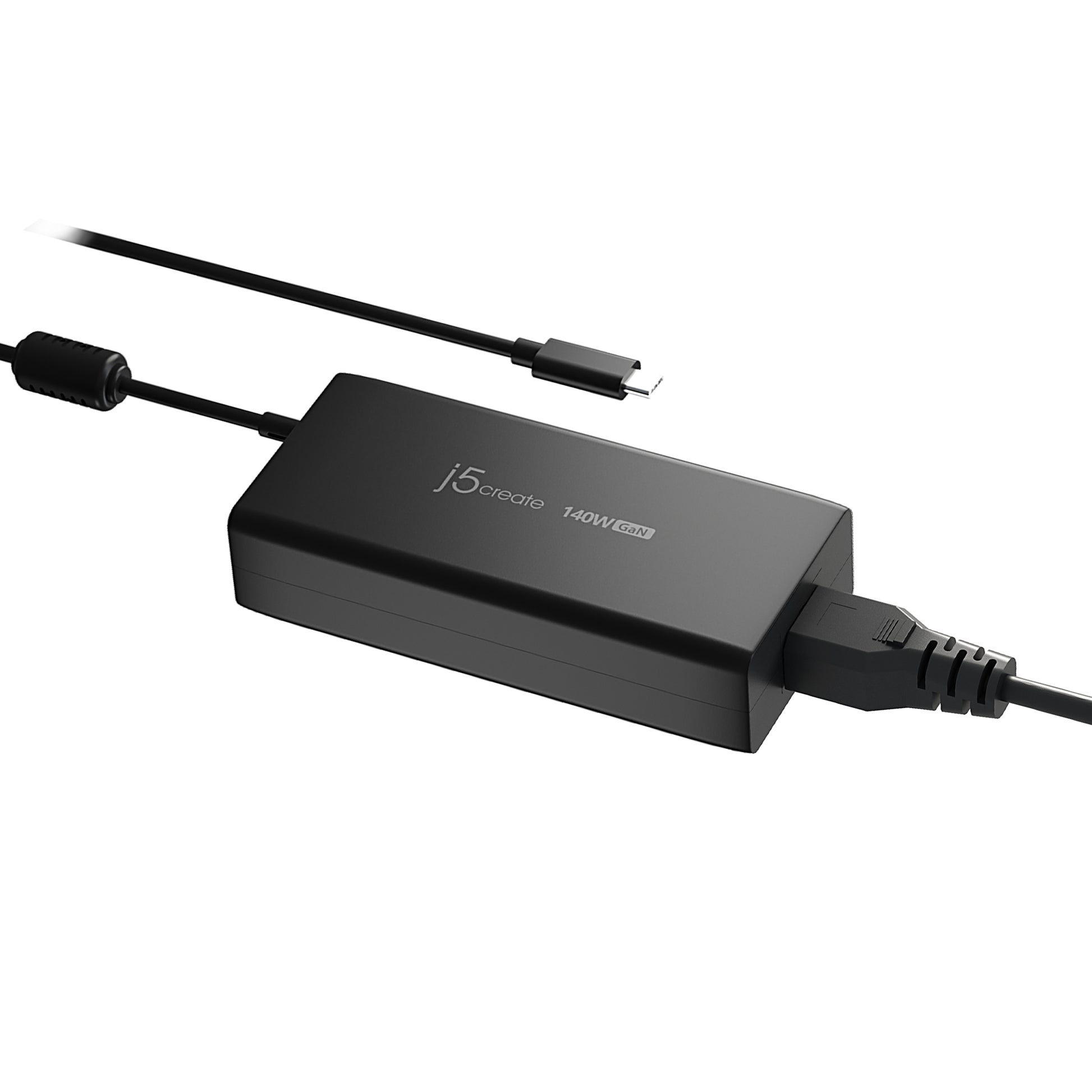 j5create USB-Ladegerät 140 W – USB-C×1 – PD 3.1, GaN, EU-Stecker (Typ C) – Schwarz