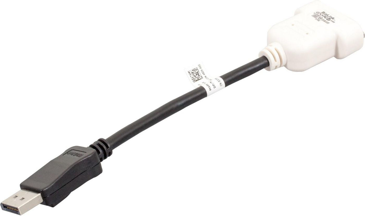 DELL DisplayPort-auf-DVI-D-Kabel – Schwarz/Weiss – für DVI-D-Monitore