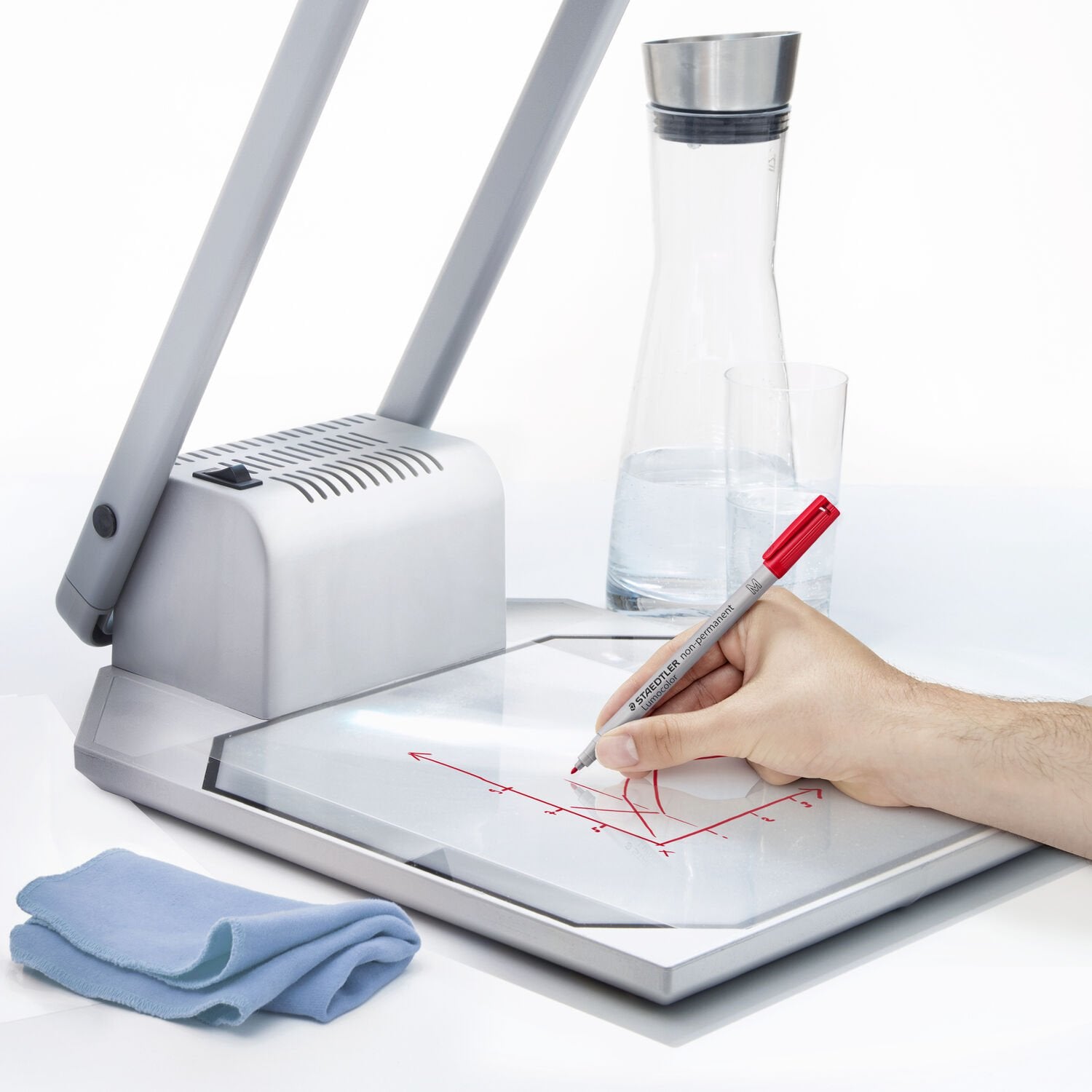 Staedtler Non-Permanent-Marker 315 Lumoc. – mittel Rundspitze 1 mm – grün – 10er-Set – nachfüllbar