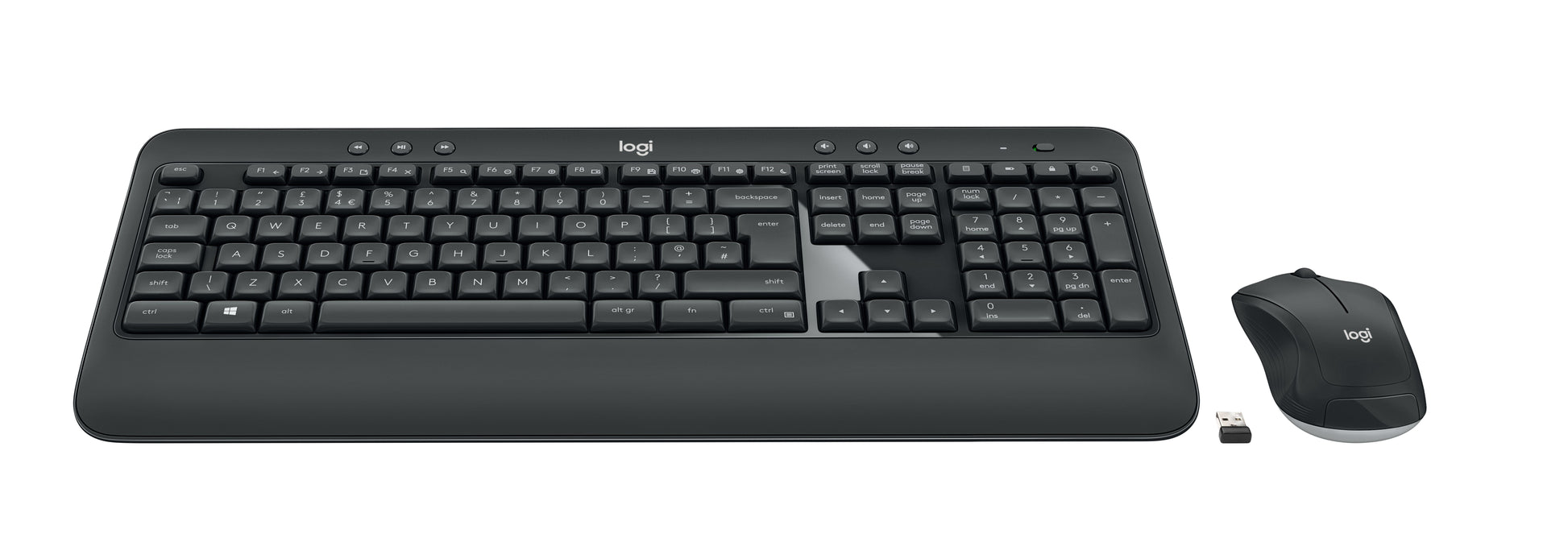 Logitech MK540 Advanced – Tastatur- und Maus-Set – Membran – 2,4 GHz (Unifying-Empfänger, USB-A)