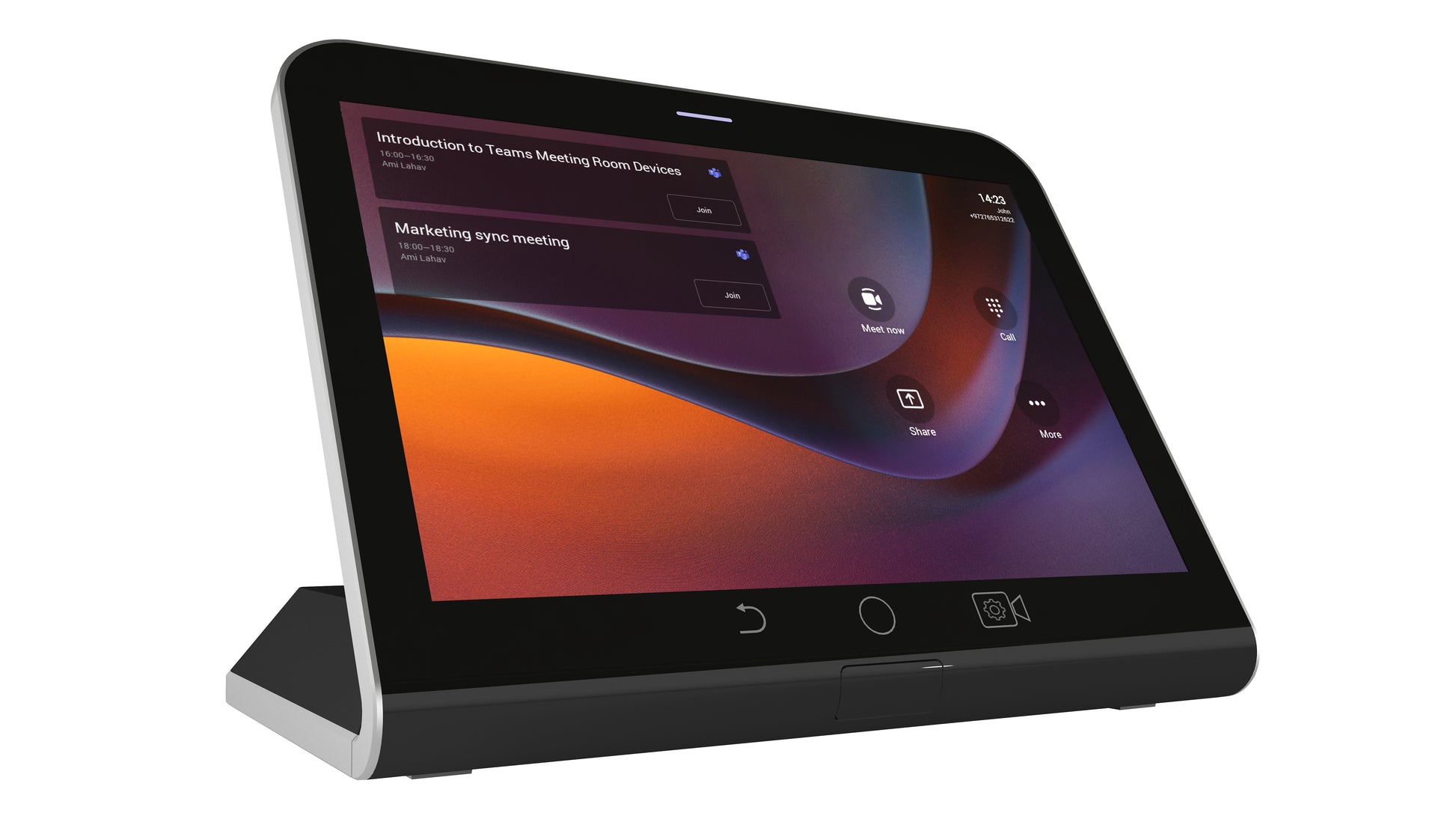 AudioCodes RX-PAD – Touchpanel – 8,0", Android, Bluetooth, Ethernet/LAN, Schwarz, für Microsoft Teams Rooms