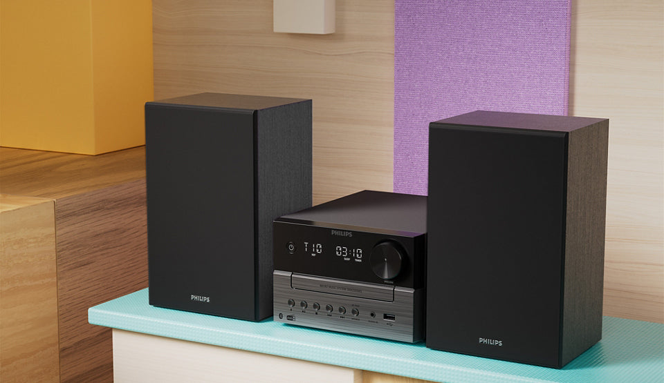 Philips TAM3505M2/12 – Mikro-HiFi-System – 20 W, DAB+, CD, Bluetooth – Schwarz