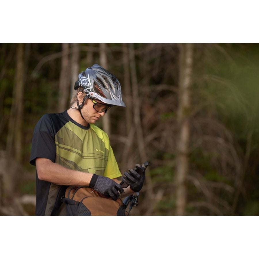 VAUDE T-Shirt Moab VI – S – Grau, Polyester (recycelt), Grüner Knopf