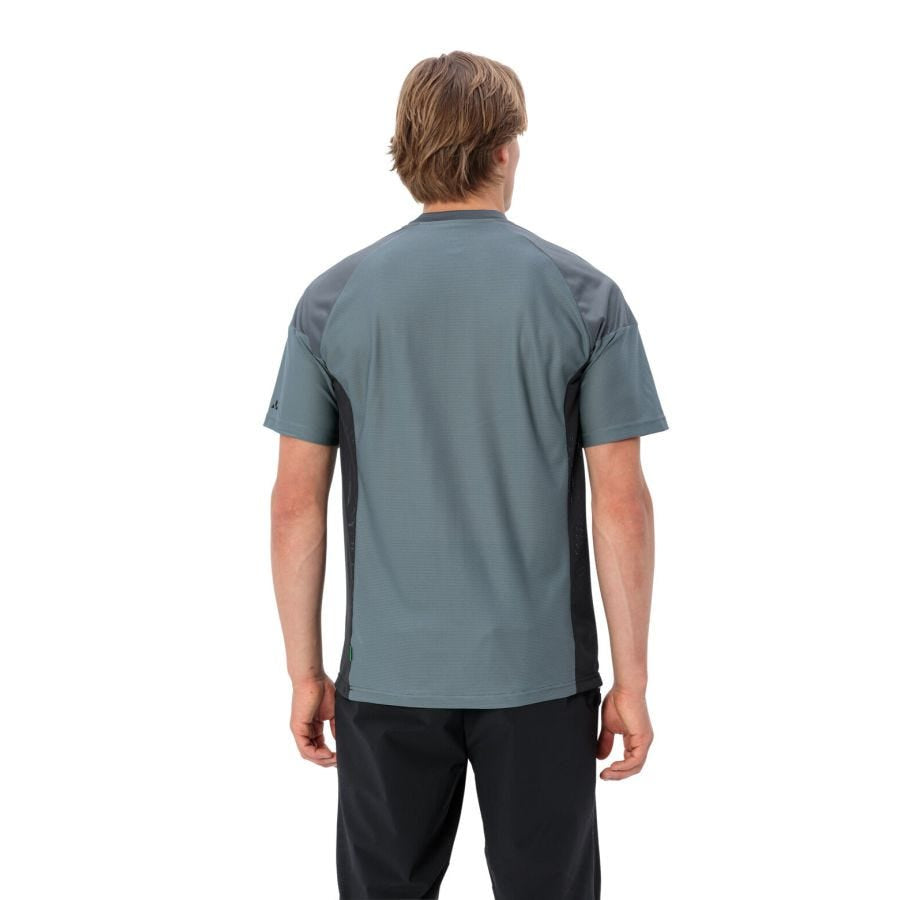 VAUDE T-Shirt Moab VI – XXL, 1 Stück – Grau, Polyester (recycelt), Grüner Knopf