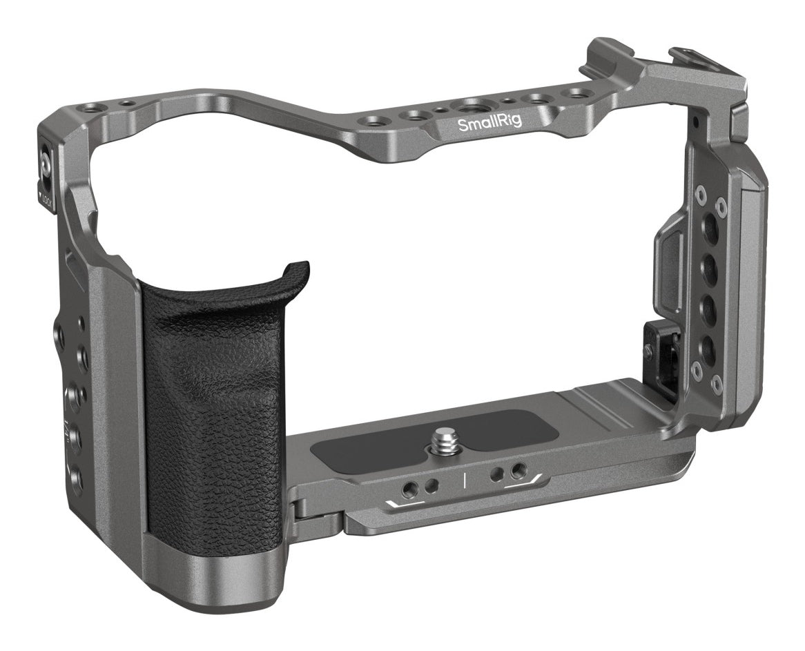 SmallRig HawkLock Cage Kit – Silikon-Griff, 1/4" & 3/8" Gewinde – für Sony Alpha 7C II, 7CR – Schwarz