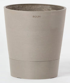 Boum Pflanztopf – 15 L – Kunststoff, Graubraun – Ø 32 × 36 cm