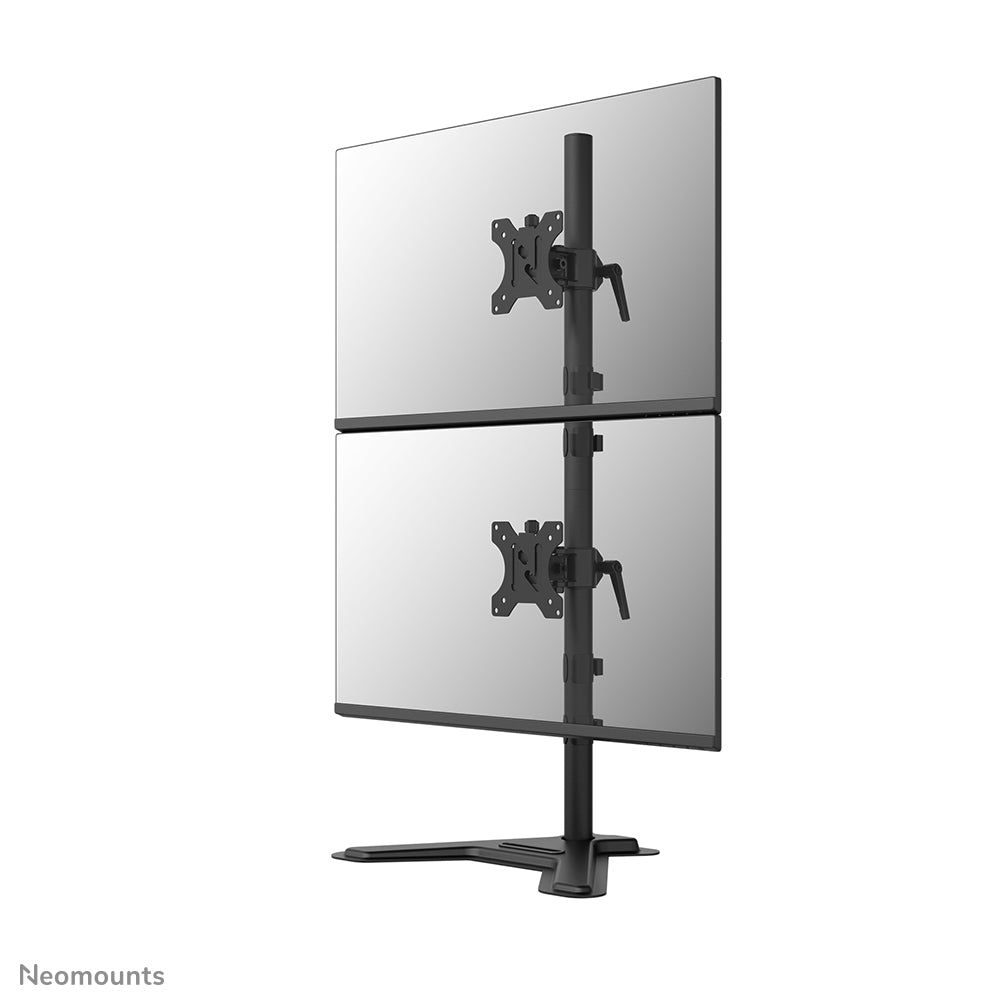 Neomounts DS45-600BL2V – Monitor-Tischständer – freistehend – 2 Monitore – 10–32" – VESA 75×75/100×100 mm – bi