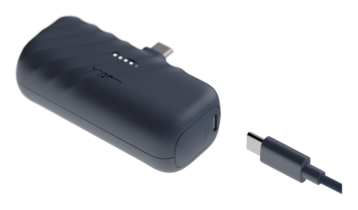 Xtorm Go2 Powerbank 5'000 mAh – 20 W PD, 1× USB-C, blau