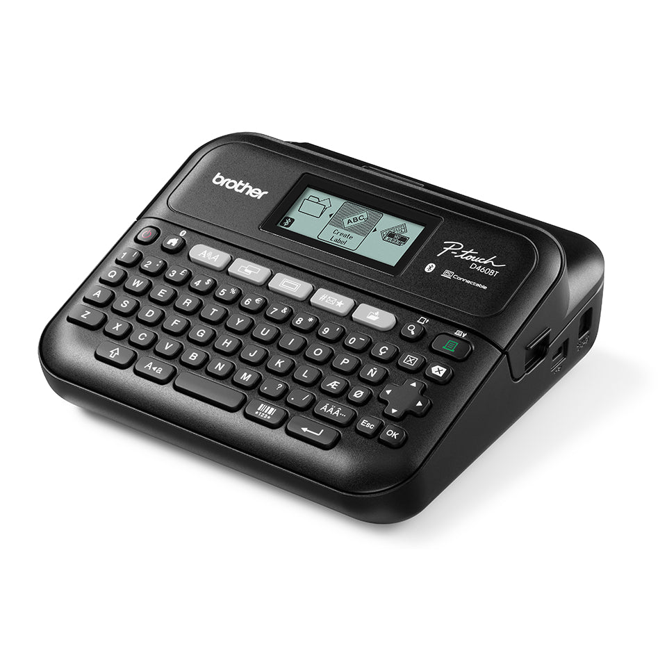 Brother P-touch PT-D460BTVP – Beschriftungsgerät, für TZe-Bänder bis 15,8 mm, USB, Bluetooth, Auto-Cutter