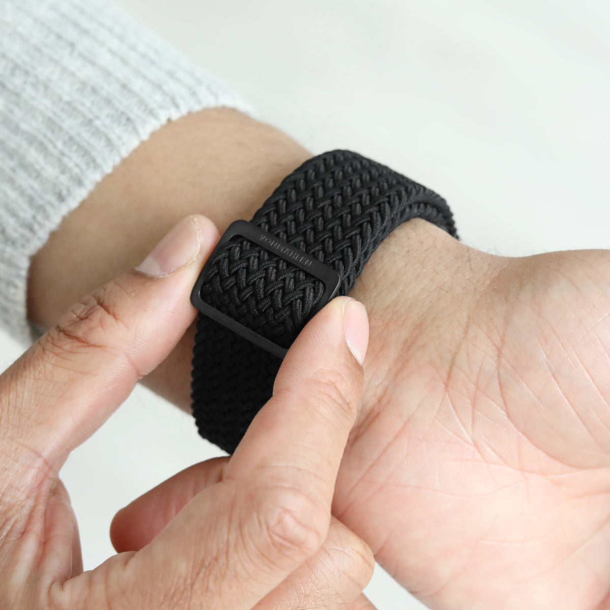 Vonmählen Woven Loop – Armband – für Apple Watch – Schwarz, One Size, Nylon
