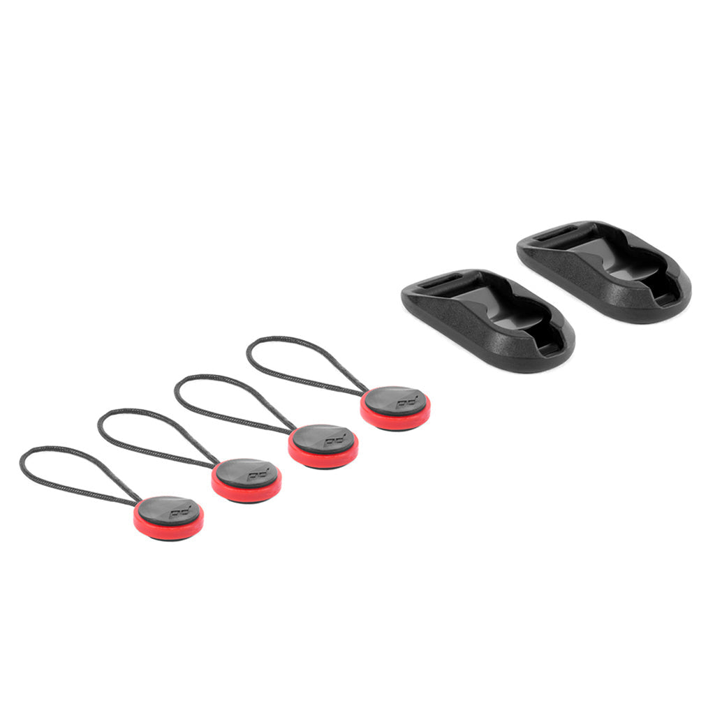 Peak Design Anchor Links Schnellverbinder-Set – Nylon-Schlaufen – für Digitalkameras – Rot/Schwarz